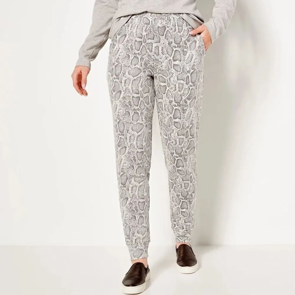 Denim & Co. Comfort Zone Soft Blend Knit Pull On Joggers